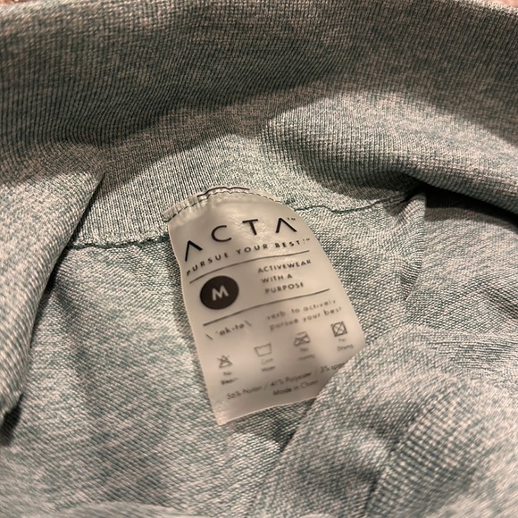 ACTA stretchy teal green leggings Medium - Picture 9 of 10